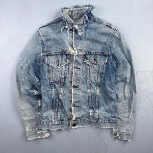 Levi's Distressed Denim Jacket - Blue
